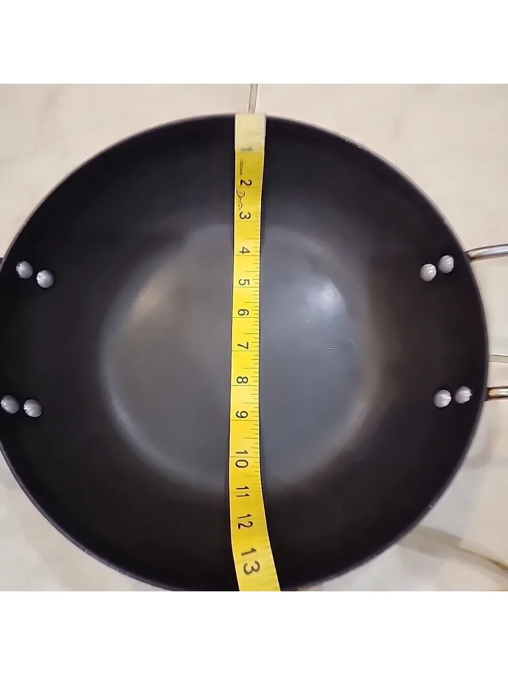 11.50Inch Carbon Steel Flat Bottom Wok SEASONED and Ready to Enjoy
